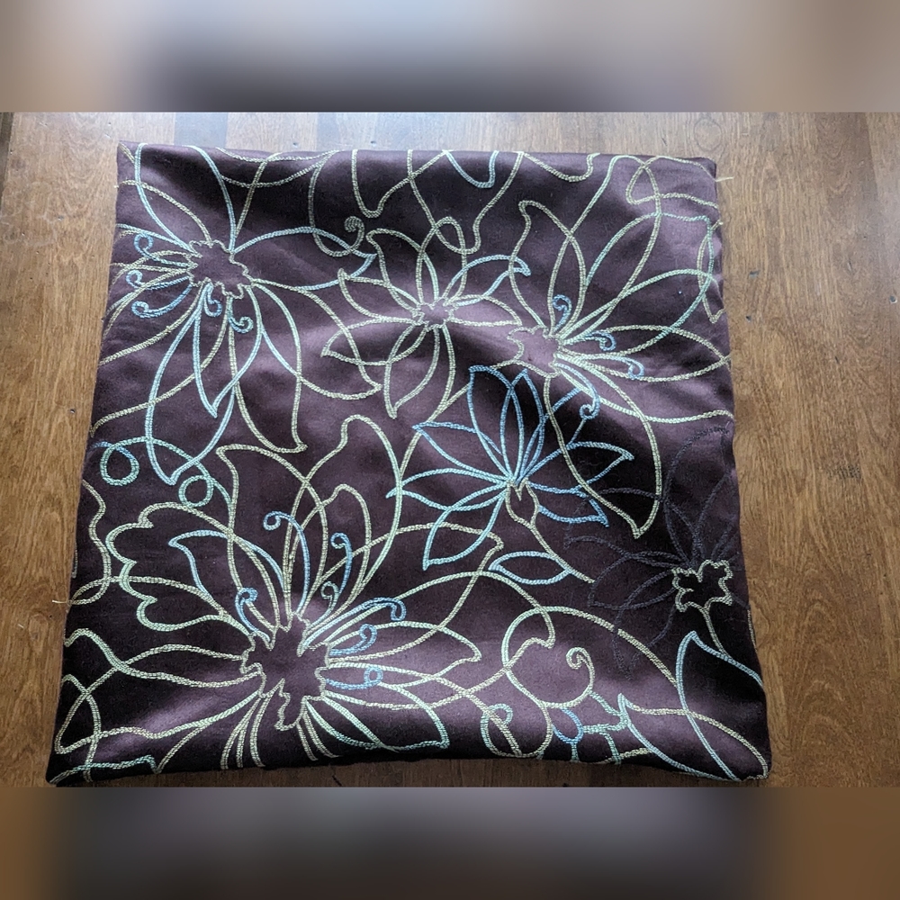 Floral pillow sham case